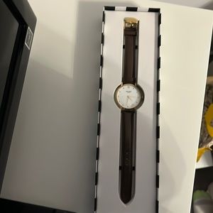 Kate Spade watch with a brown band